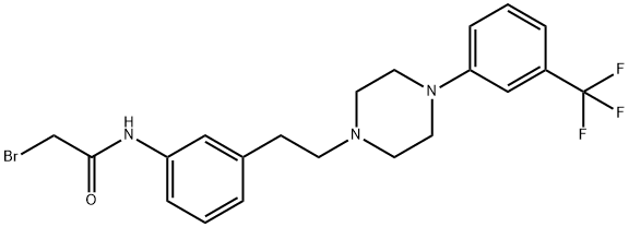 1-(2-(3-bromoacetamidophenyl)ethyl)-4-(3-trifluoromethylphenyl)piperazine. 