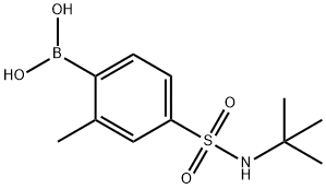 (4-(N-(叔丁基)氨磺酰基)-2-甲基苯基)硼酸, 958651-73-5, 结构式