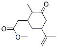 2-メチル-5-(1-メチルエテニル)-3-オキソシクロヘキサン酢酸メチル 化学構造式