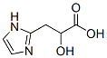 1H-Imidazole-2-propanoic  acid,  -alpha--hydroxy- 结构式