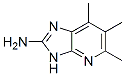 3H-Imidazo[4,5-b]pyridin-2-amine,  5,6,7-trimethyl- 结构式