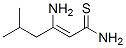 2-Hexenethioamide,  3-amino-5-methyl- Structure