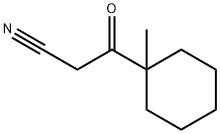 3-(1-甲基环己基)-3-酮基丙腈, 95882-32-9, 结构式