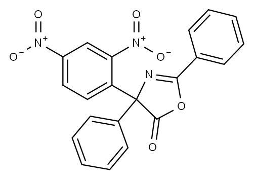 5(4H)-Oxazolone,  4-(2,4-dinitrophenyl)-2,4-diphenyl- Structure