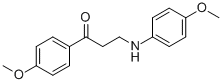 3-(4-METHOXYANILINO)-1-(4-METHOXYPHENYL)-1-PROPANONE Struktur