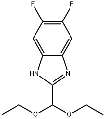 2-(二乙氧基甲基)-5,6-二氟-1H-苯并咪唑 结构式
