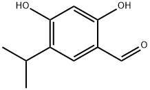 2,4-DIHYDROXY-5-ISOPROPYLBENZALDEHYDE, 958888-27-2, 结构式