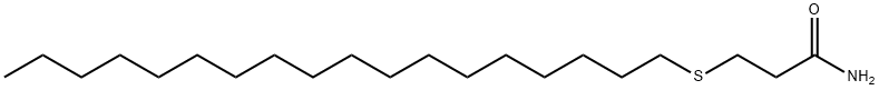 3-(オクタデシルチオ)プロピオンアミド 化学構造式