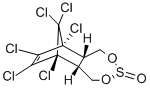 (5aS)-6β,7,8,9β,10,10-ヘキサクロロ-1,5,5aα,6,9,9aα-ヘキサヒドロ-6,9-メタノ-2,4,3-ベンゾジオキサチエピン3-オキシド 化学構造式