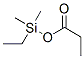 Silanol,  1-ethyl-1,1-dimethyl-,  1-propanoate Struktur