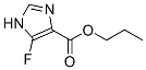 1H-Imidazole-4-carboxylic  acid,  5-fluoro-,  propyl  ester Structure