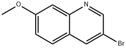 3-ブロモ-7-メトキシキノリン 化学構造式