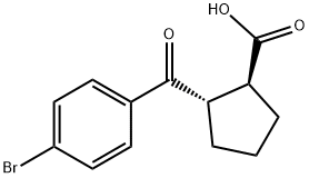 (1S,2S)-2-(4-溴苯甲酰基)环戊烷甲酸, 959123-24-1, 结构式