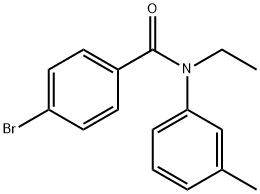 4-BroMo-N-ethyl-N-(3-Methylphenyl)benzaMide, 97% Structure