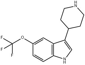 5-TrifluoroMethoxy-3-(4-piperidinyl)-1H-indole Structure