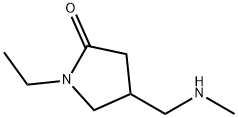 1-ETHYL-4-[(METHYLAMINO)METHYL]PYRROLIDIN-2-ONE Struktur