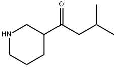 3-メチル-1-ピペリジン-3-イルブタン-1-オン 化学構造式