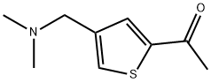 1-{4-[(ジメチルアミノ)メチル]-2-チエニル}エタノン 化学構造式