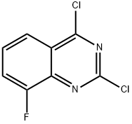 2,4-ジクロロ-8-フルオロキナゾリン 化学構造式