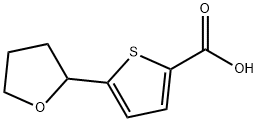 5-(四氢呋喃-2-基)噻吩-2-羧酸 结构式