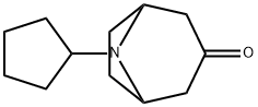 8-CYCLOPENTYL-8-AZABICYCLO[3.2.1]OCTAN-3-ONE 结构式