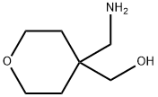 [4-(アミノメチル)テトラヒドロ-2H-ピラン-4-イル]メタノール 化学構造式