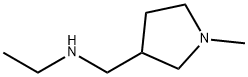 N-[(1-Methyl-3-pyrrolidinyl)methyl]-1-ethanamine 结构式