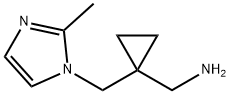 ({1-[(2-甲基-1H-咪唑-1-基)甲基]环丙基}甲基)胺, 959239-97-5, 结构式