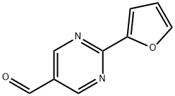 2-(2-FURYL)-5-PYRIMIDINECARBALDEHYDE Struktur