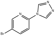 5-ブロモ-2-(4H-1,2,4-トリアゾール-4-イル)ピリジン 化学構造式