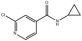 2-クロロ-N-シクロプロピルイソニコチンアミド 化学構造式