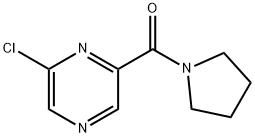 2-CHLORO-6-(1-PYRROLIDINYLCARBONYL)PYRAZINE Struktur
