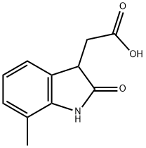 (7-METHYL-2-OXO-2,3-DIHYDRO-1H-INDOL-3-YL)ACETIC ACID Structure
