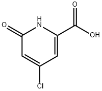 4-氯-6-羟基吡啶-2-羧酸 结构式