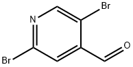 2,5-ジブロモイソニコチンアルデヒド 化学構造式
