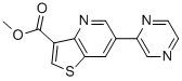 6-(吡嗪-2-基)噻吩并[3,2-B]吡啶-3-羧酸甲酯, 959245-23-9, 结构式