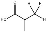 2-メチル-D3-プロピオン酸 化学構造式