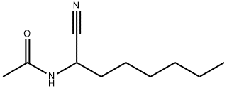 Acetamide,  N-(1-cyanoheptyl)- 化学構造式