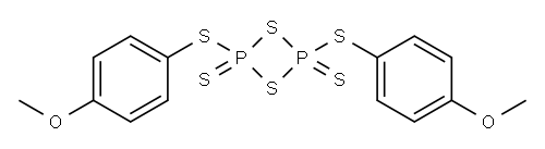 1,3,2,4-Dithiadiphosphetane, 2,4-bis[(4-methoxyphenyl)thio]-, 2,4-disulfide Struktur