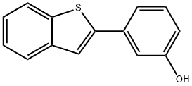 3-[ベンゾ(B)チオフェン-2-イル]フェノール 化学構造式