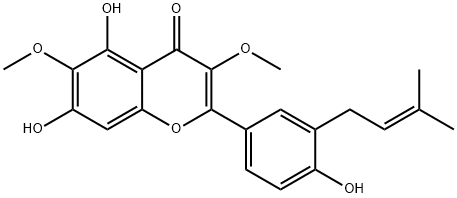 5,7,4-トリヒドロキシ-3,6-ジメトキシ-3-プレニルフラボン