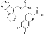 FMOC-(S)-3-AMINO-4-(2,4,5-TRIFLUORO-PHENYL)-BUTYRIC ACID Struktur
