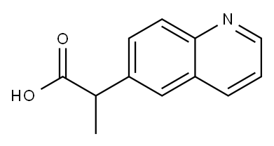 2-(喹啉-6-基)丙酸, 959585-30-9, 结构式