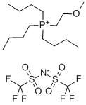三丁基(2-甲氧基乙基)磷双三氟甲基磺酰亚胺,959698-44-3,结构式