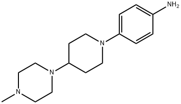 4-[4-(4-甲基哌嗪-1-基)哌啶-1-基]苯胺 结构式