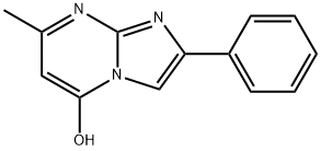 7-メチル-2-フェニルイミダゾ[1,2-A]ピリミジン-5-オール 化学構造式