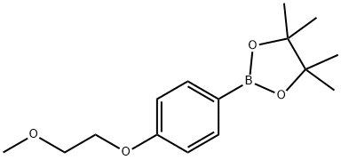 2-[4-(2-メトキシエトキシ)フェニル]-4,4,5,5-テトラメチル-1,3,2-ジオキサボロラン 化学構造式