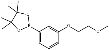 2-[3-(2-Methoxyethoxy)phenyl]-4,4,5,5-tetramethyl-1,3,2-dioxaborolane 结构式