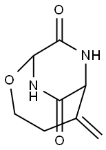 2-Oxa-7,9-diazabicyclo[4.2.2]decane-8,10-dione,5-methylene-(9CI) Structure