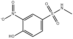 4-ヒドロキシ-N-メチル-3-ニトロベンゼンスルホンアミド 化学構造式